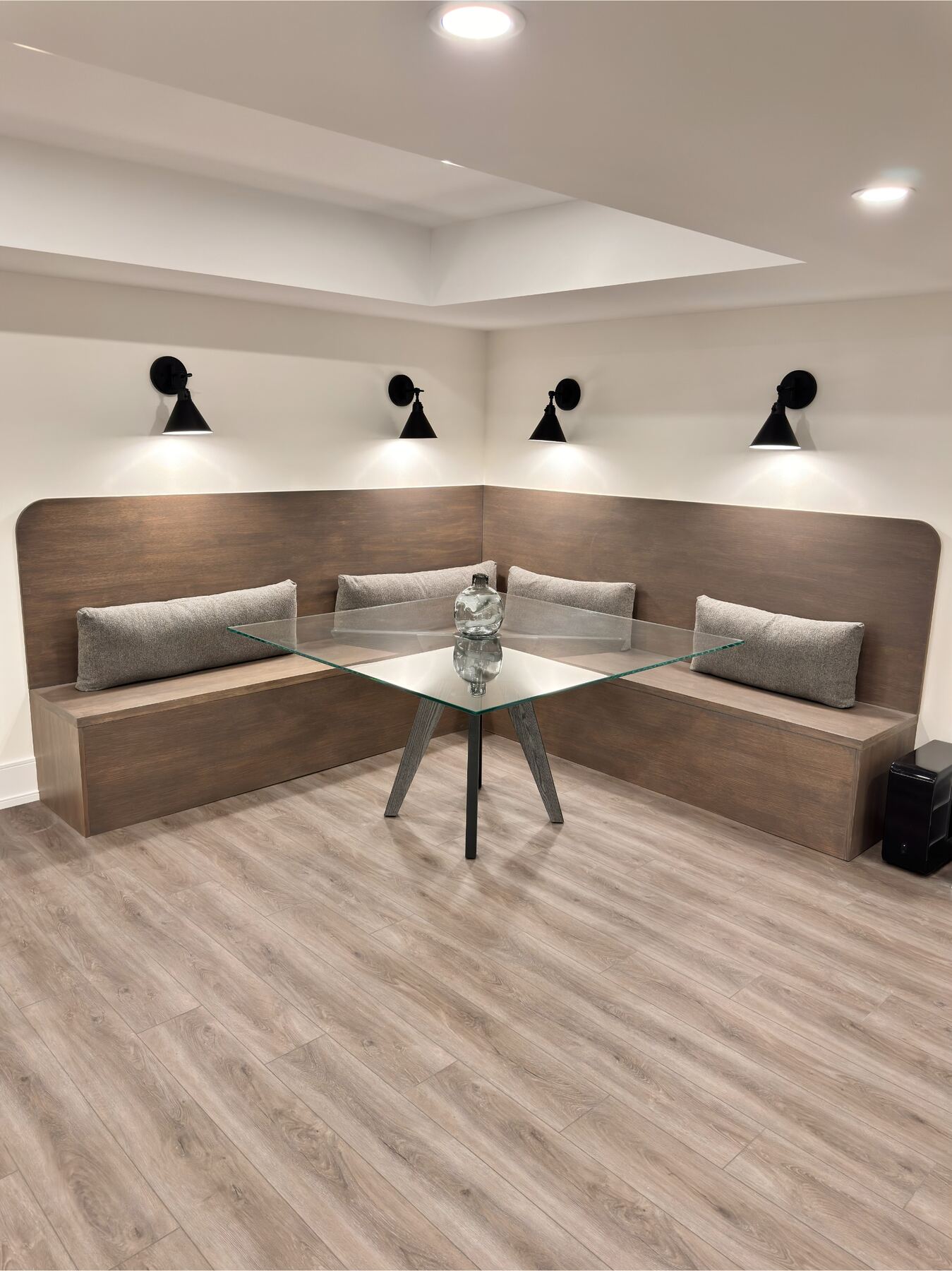 Custom millwork vanity detail — Desire Basements